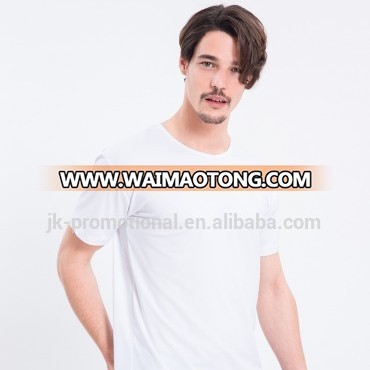 white polyester promotional T-shirt